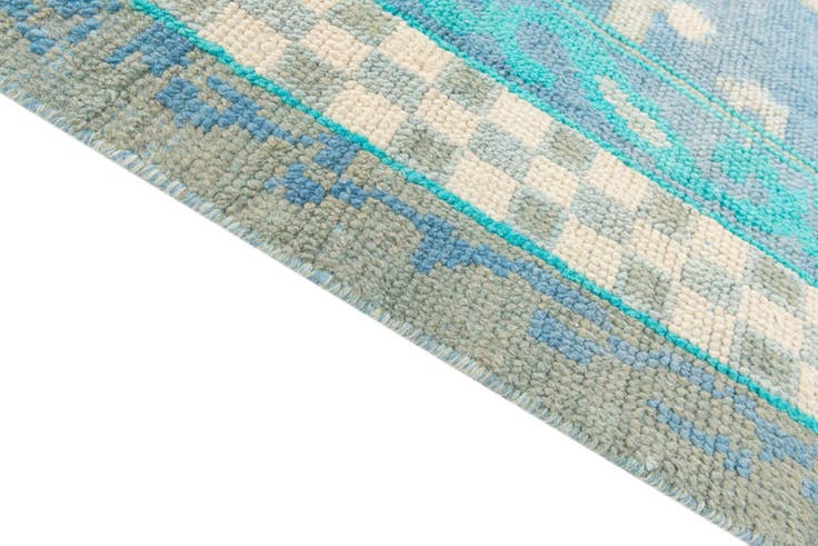 Detail image of 7' 9 x 9' 9 Hand Knotted Moroccan Wool Rug