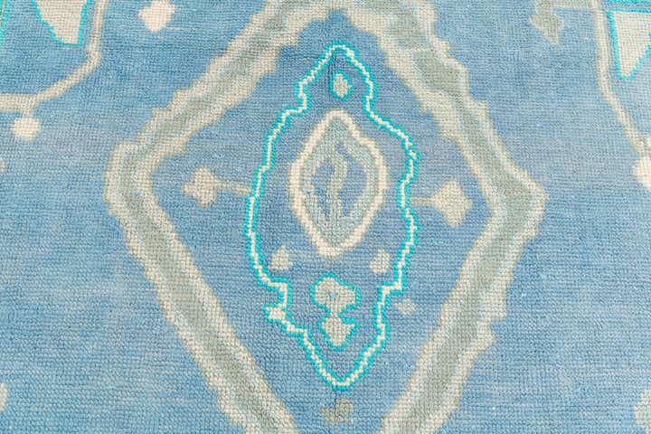 7' 9 x 9' 9 Hand Knotted Moroccan Wool Rug