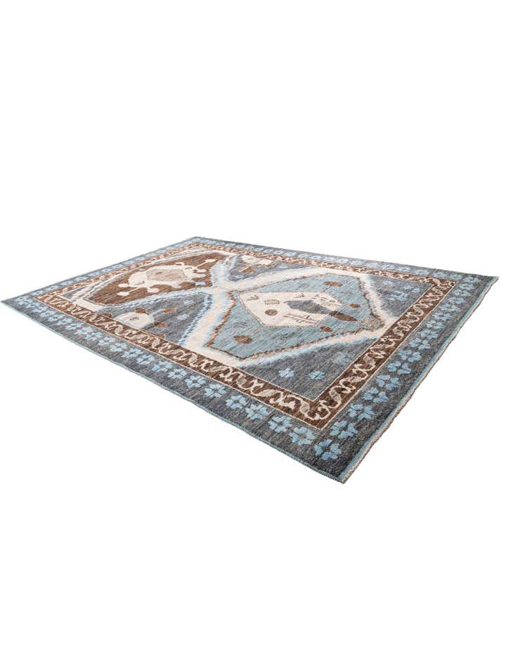 10' 2 x 14' 5 Hand Knotted Moroccan Wool Rug