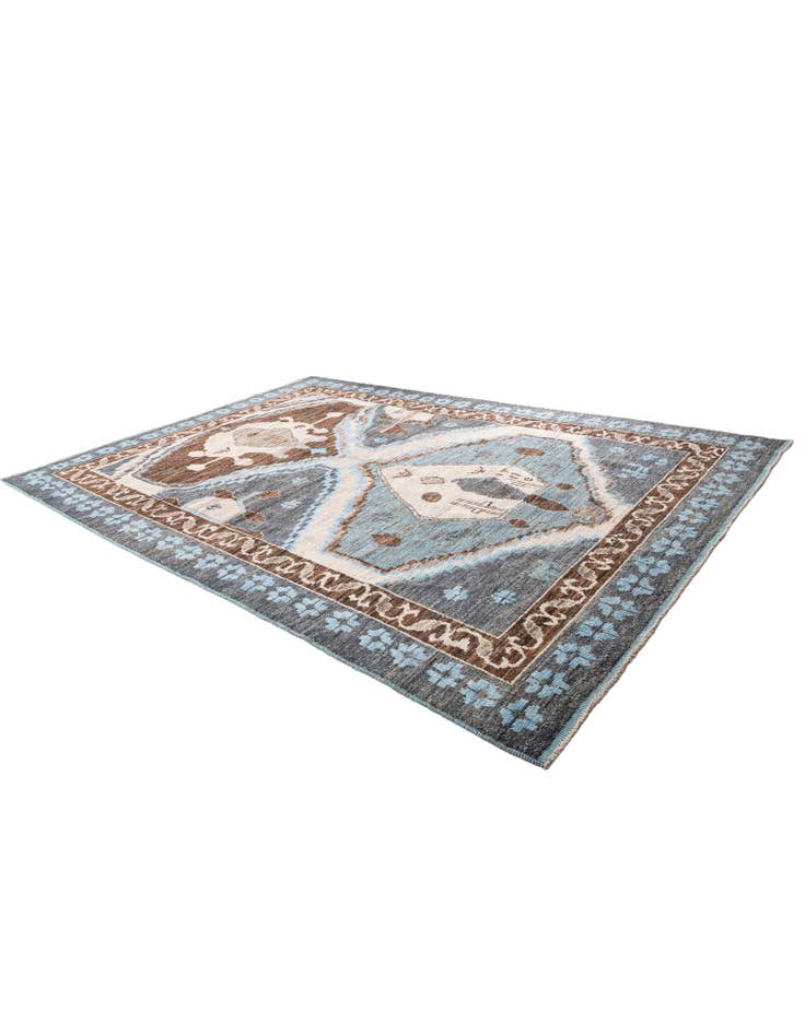 Detail image of 10' 2 x 14' 5 Hand Knotted Moroccan Wool Rug