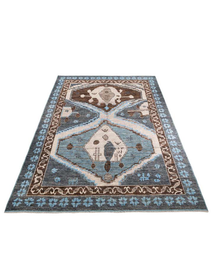 10' 2 x 14' 5 Hand Knotted Moroccan Wool Rug