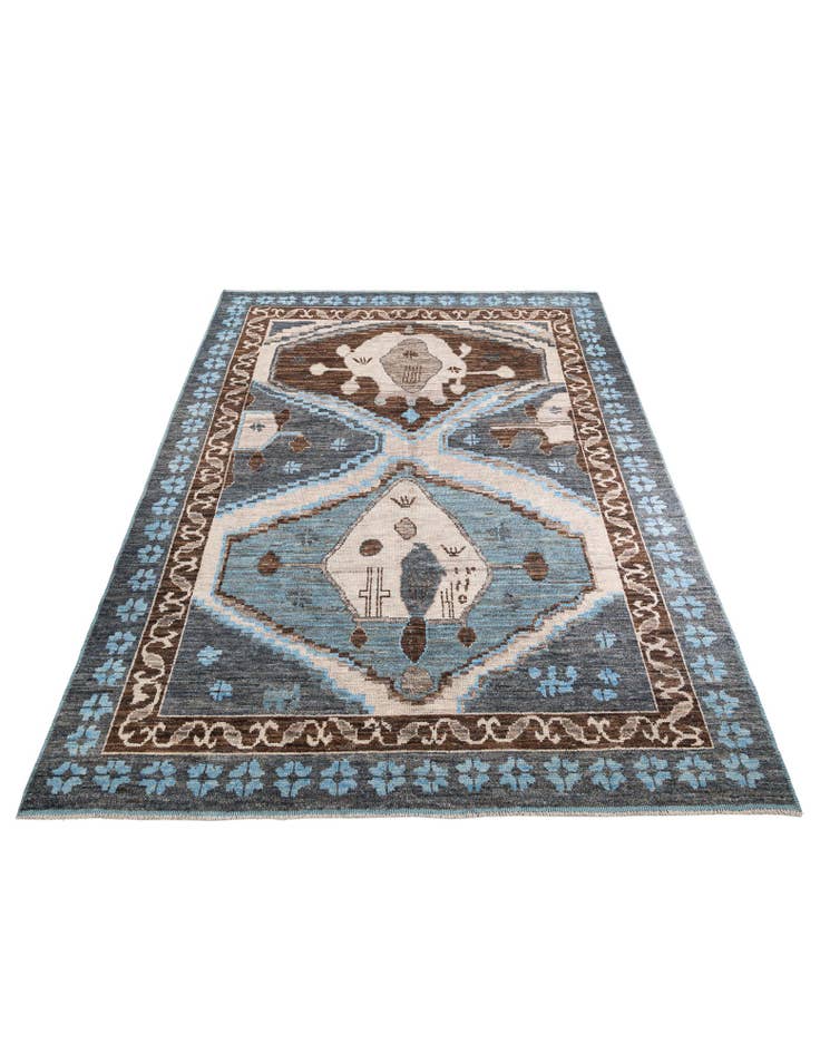Detail image of 10' 2 x 14' 5 Hand Knotted Moroccan Wool Rug