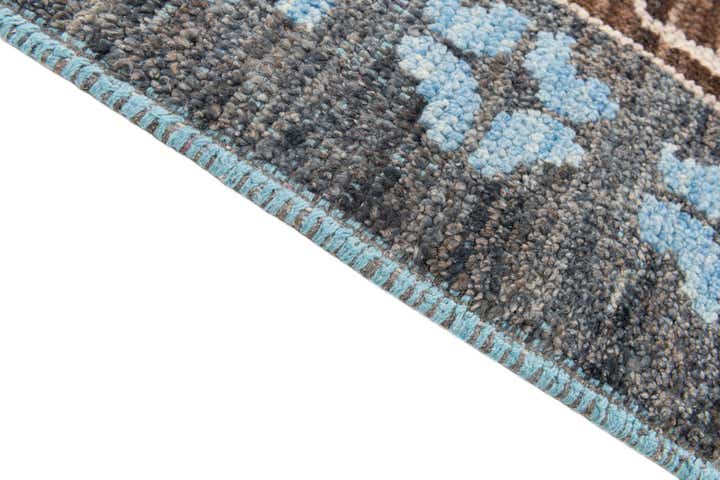 10' 2 x 14' 5 Hand Knotted Moroccan Wool Rug