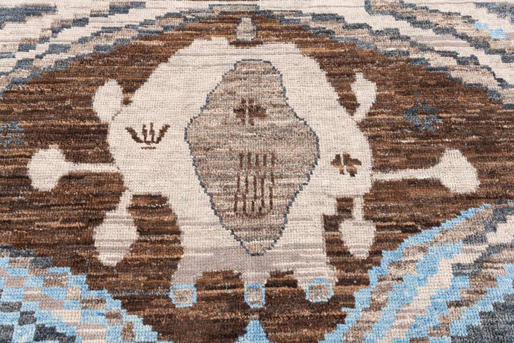 Detail image of 10' 2 x 14' 5 Hand Knotted Moroccan Wool Rug