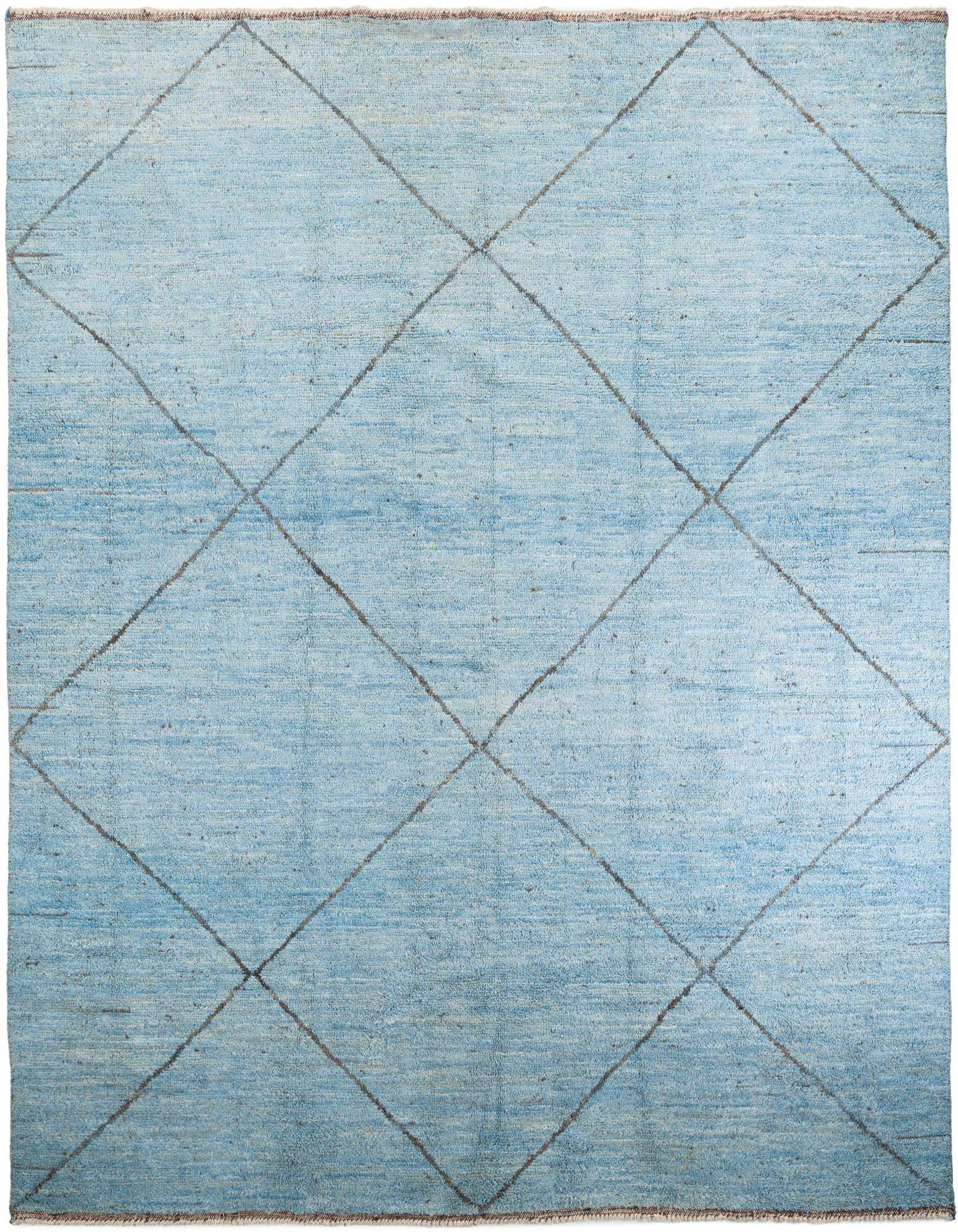 11' 7 x 15' 4 Hand Knotted Moroccan Wool Rug