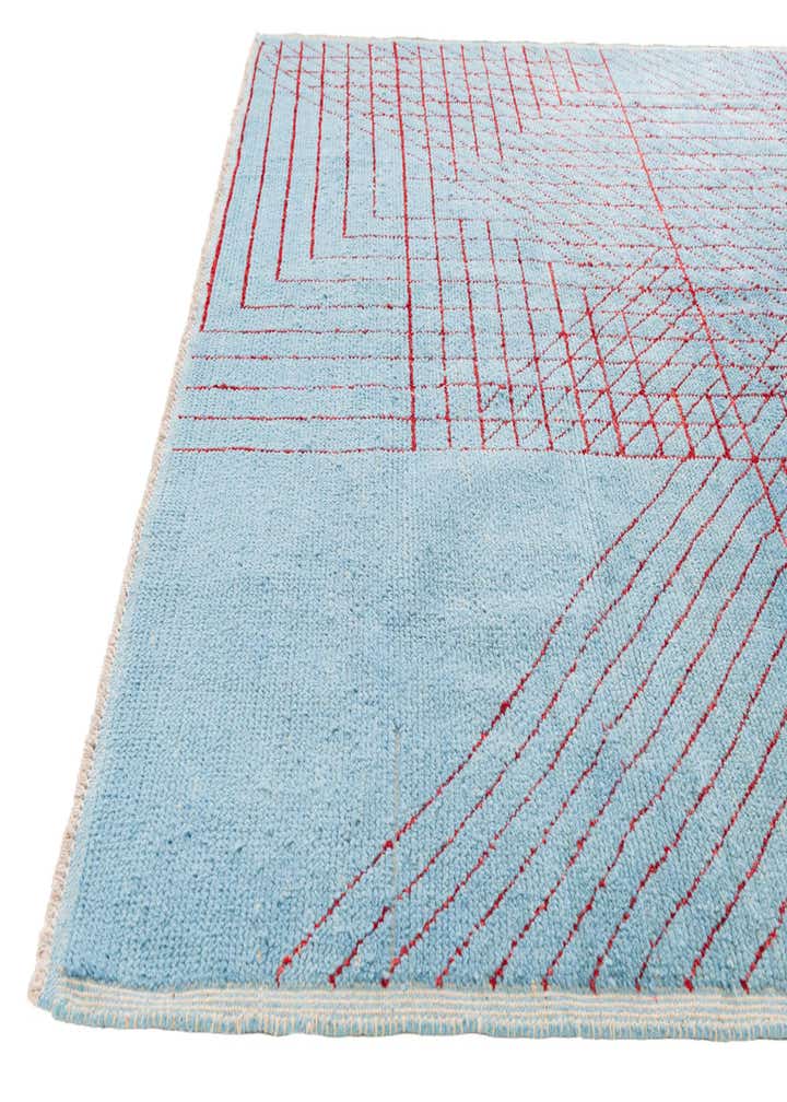 7' 10 x 10' 3 Hand Knotted Moroccan Wool Rug