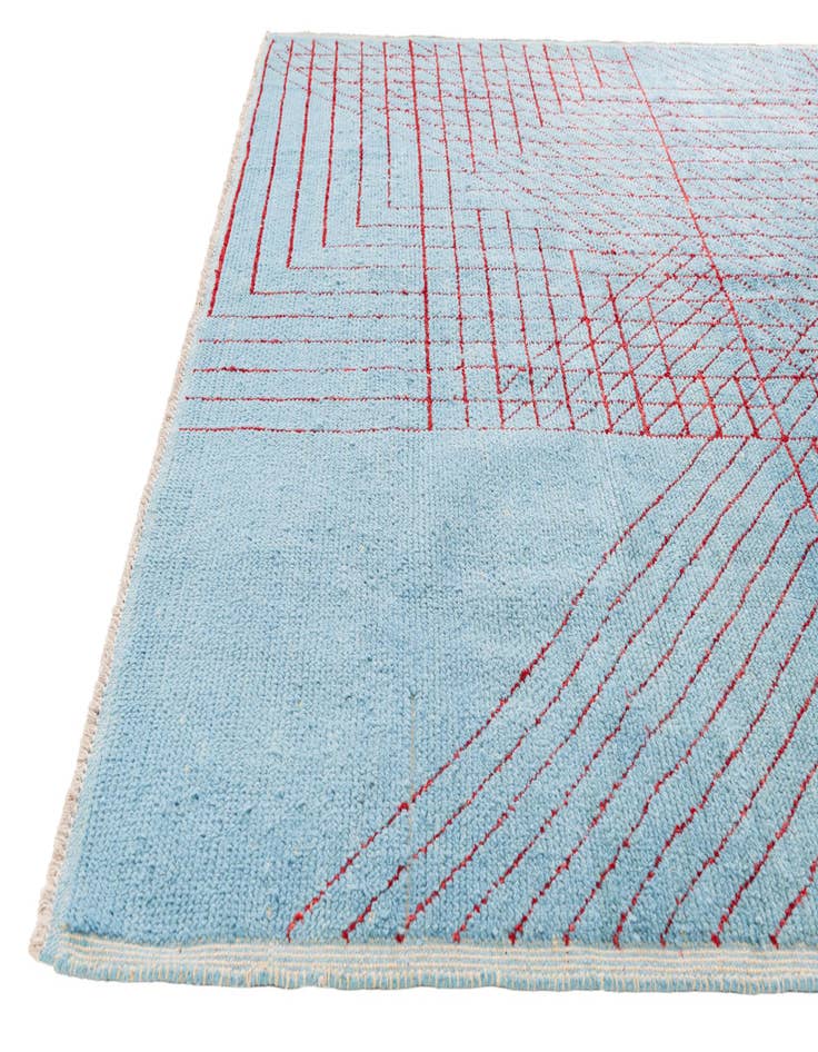 Detail image of 7' 10 x 10' 3 Hand Knotted Moroccan Wool Rug