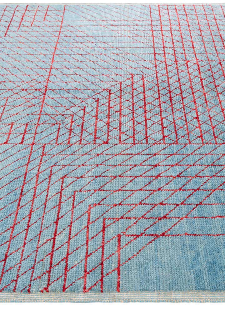 7' 10 x 10' 3 Hand Knotted Moroccan Wool Rug