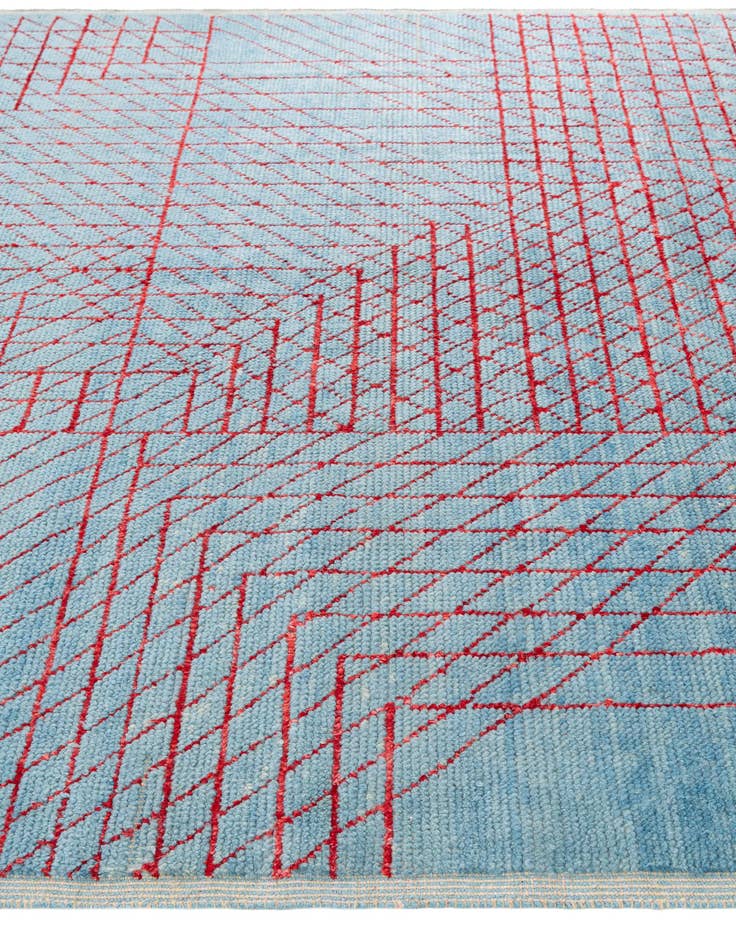 Detail image of 7' 10 x 10' 3 Hand Knotted Moroccan Wool Rug