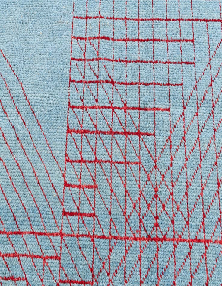 Detail image of 7' 10 x 10' 3 Hand Knotted Moroccan Wool Rug