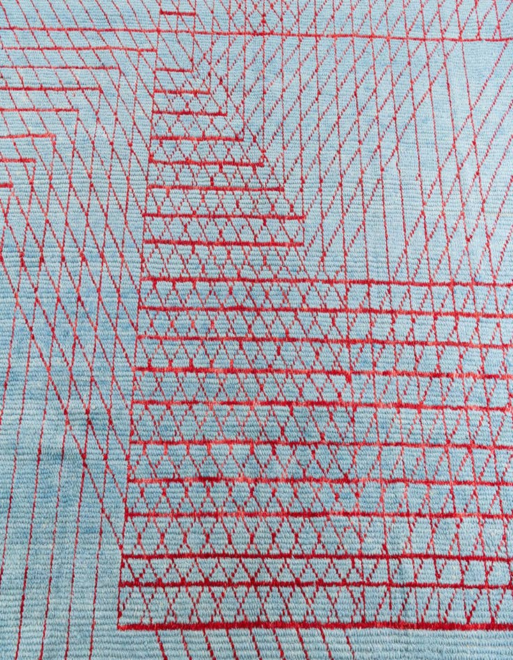 Detail image of 7' 10 x 10' 3 Hand Knotted Moroccan Wool Rug