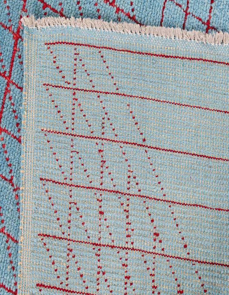 Detail image of 7' 10 x 10' 3 Hand Knotted Moroccan Wool Rug