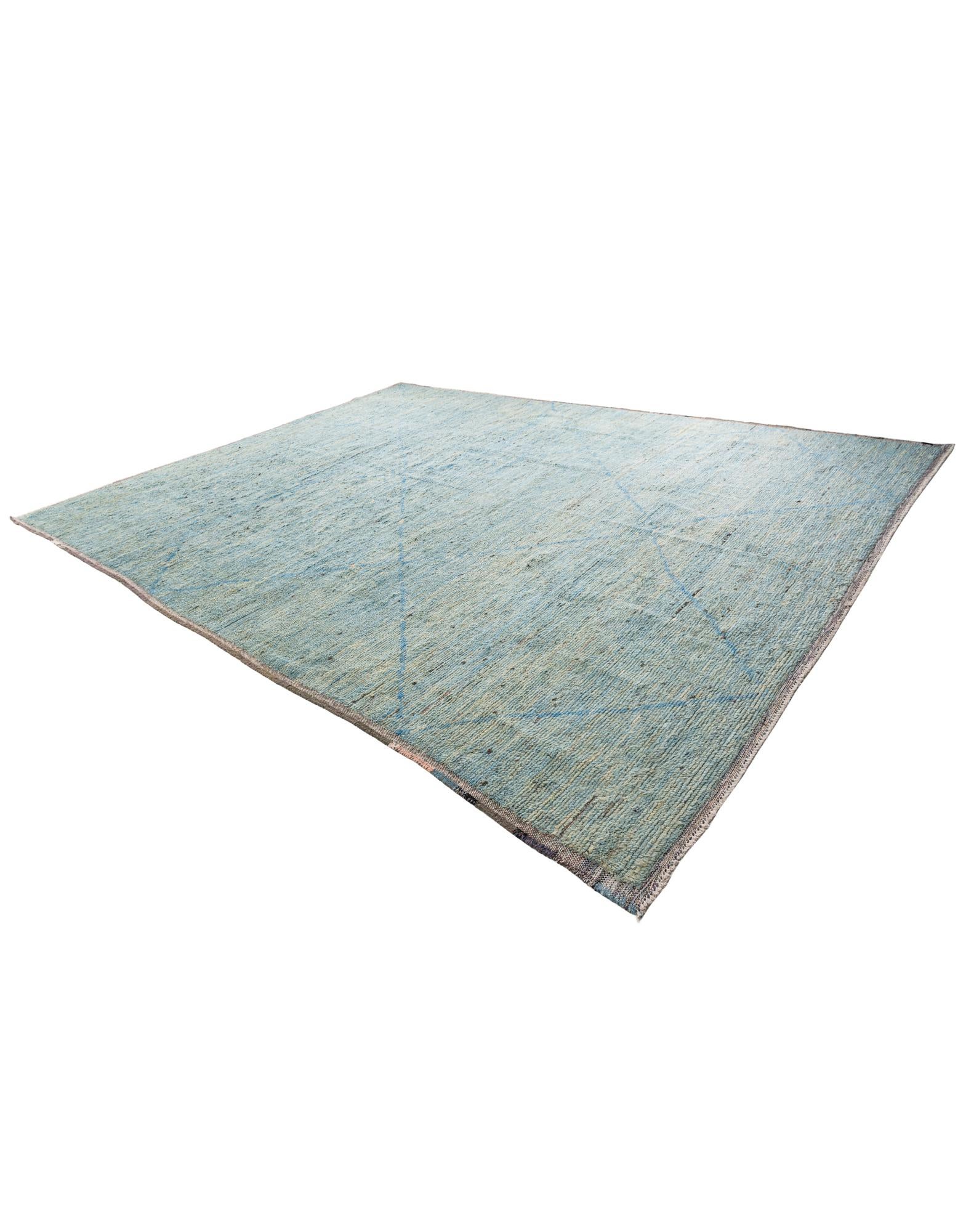 11' 7 x 14' 8 Hand Knotted Moroccan Wool Rug
