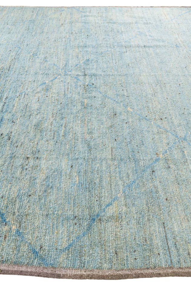 Detail image of 11' 7 x 14' 8 Hand Knotted Moroccan Wool Rug