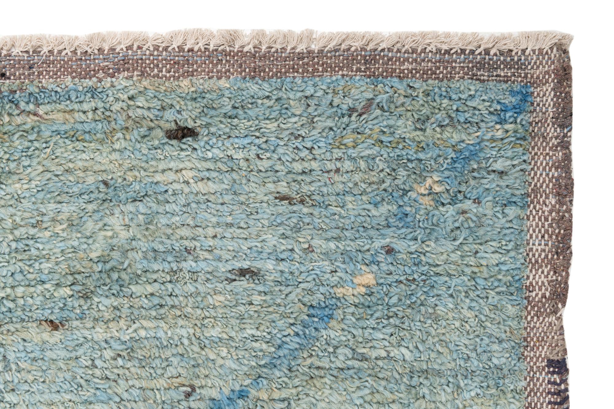 11' 7 x 14' 8 Hand Knotted Moroccan Wool Rug