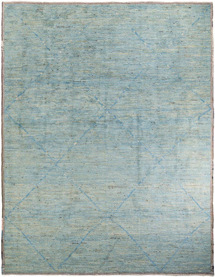 Detail image of 11' 7 x 14' 8 Hand Knotted Moroccan Wool Rug