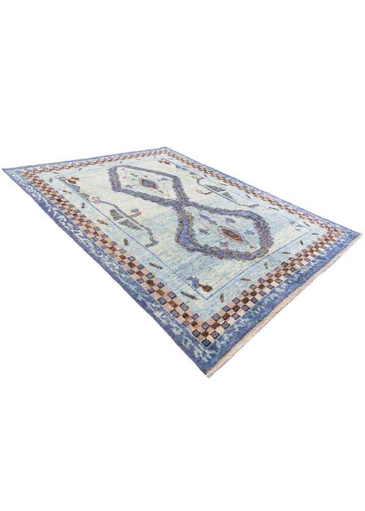 8' 4 x 10' 5 Hand Knotted Moroccan Wool Rug