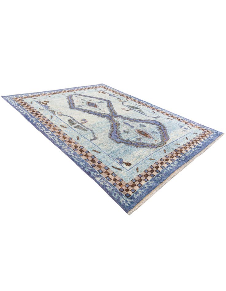 Detail image of 8' 4 x 10' 5 Hand Knotted Moroccan Wool Rug