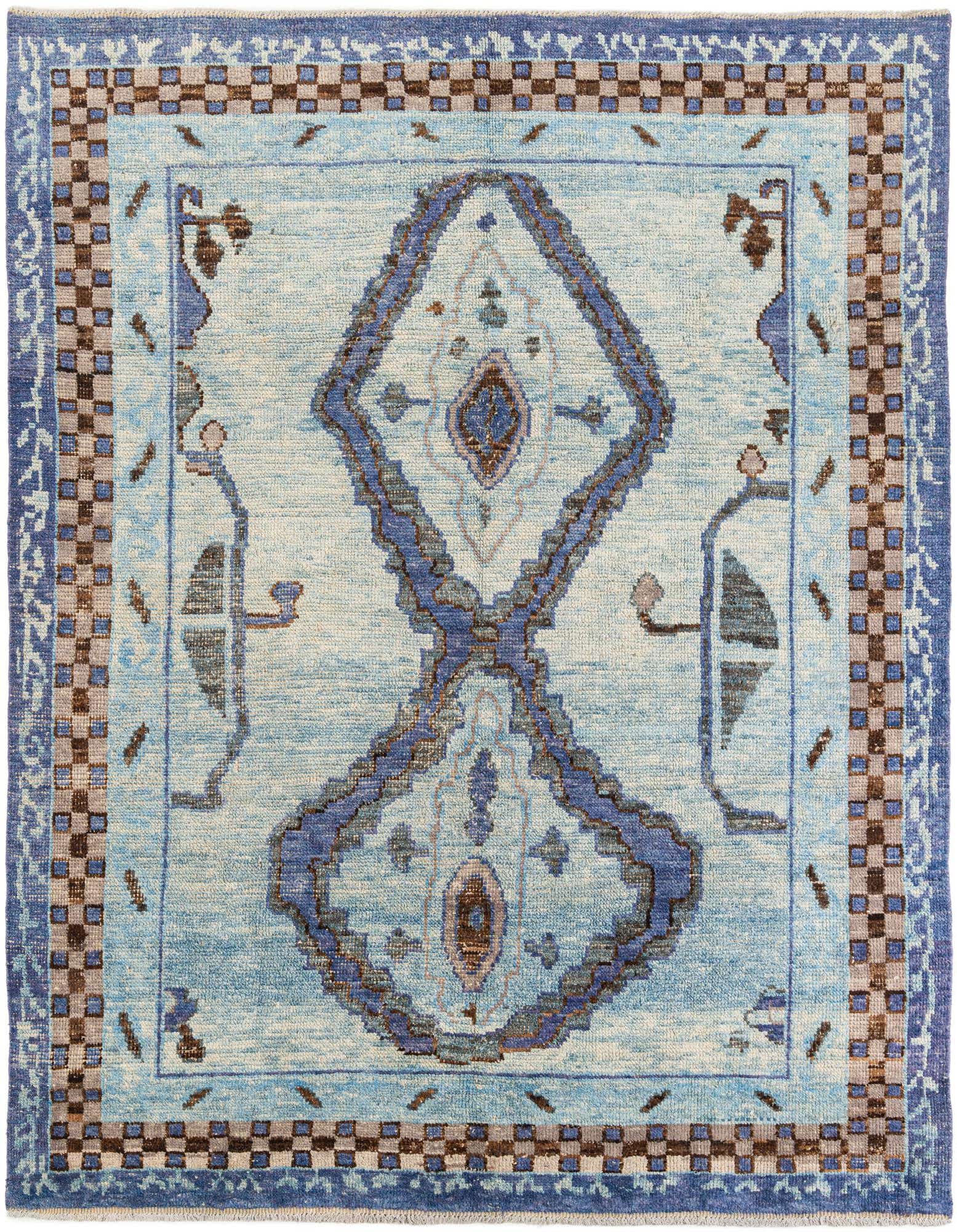 8' 4 x 10' 5 Hand Knotted Moroccan Wool Rug