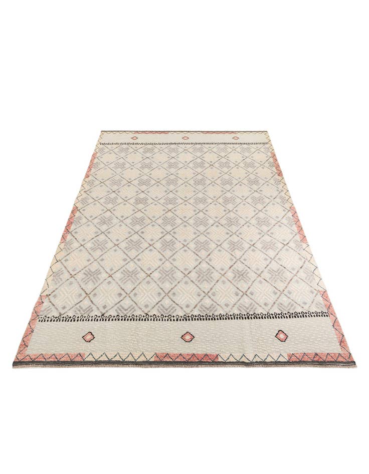 Detail image of 8' 8 x 12' 8  Hand Knotted Moroccan Wool Rug