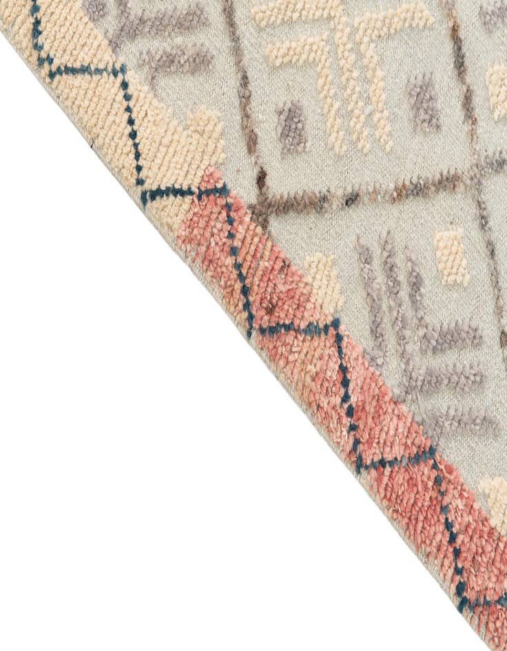 Detail image of 8' 8 x 12' 8  Hand Knotted Moroccan Wool Rug