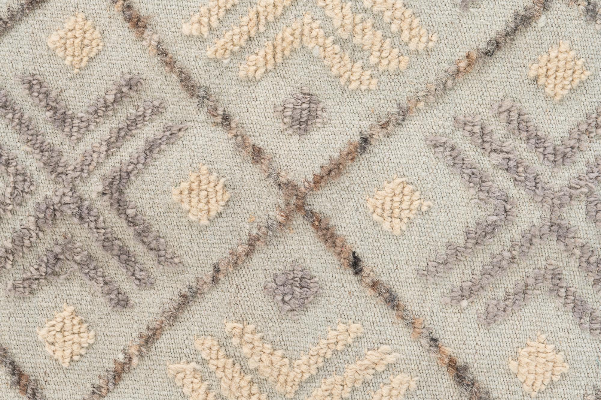 8' 8 x 12' 8 Hand Knotted Moroccan Wool Rug