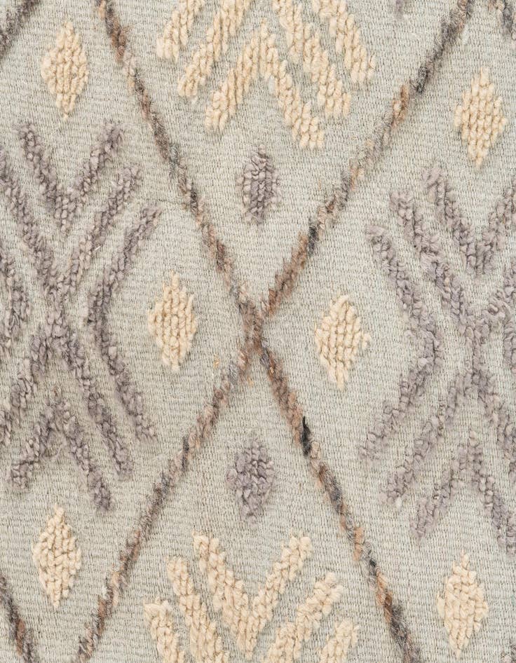 Detail image of 8' 8 x 12' 8  Hand Knotted Moroccan Wool Rug