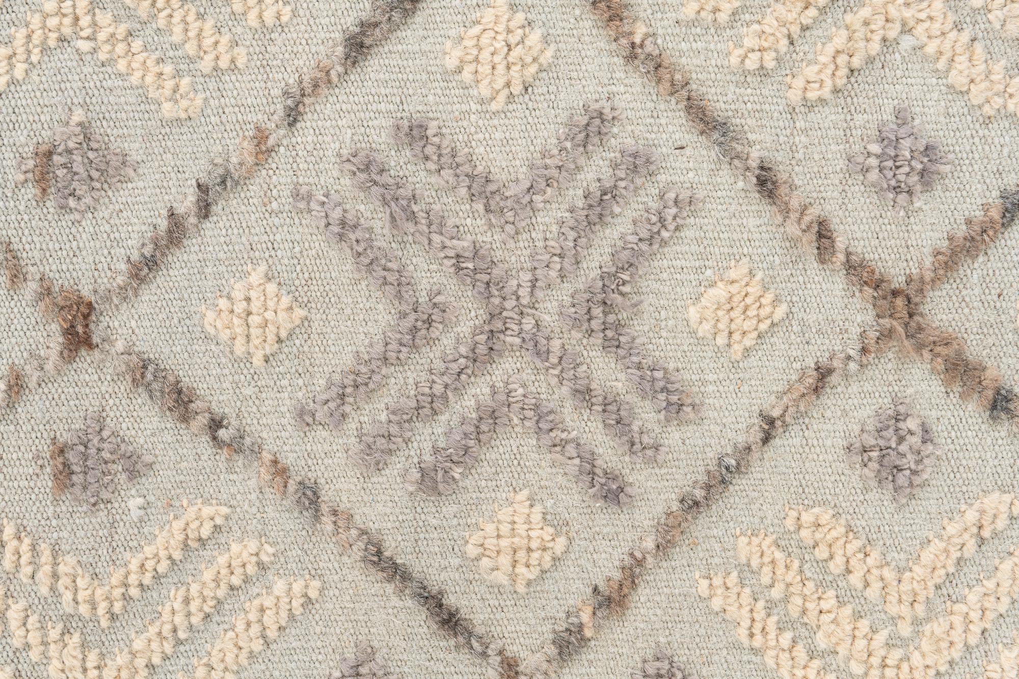 8' 8 x 12' 8 Hand Knotted Moroccan Wool Rug