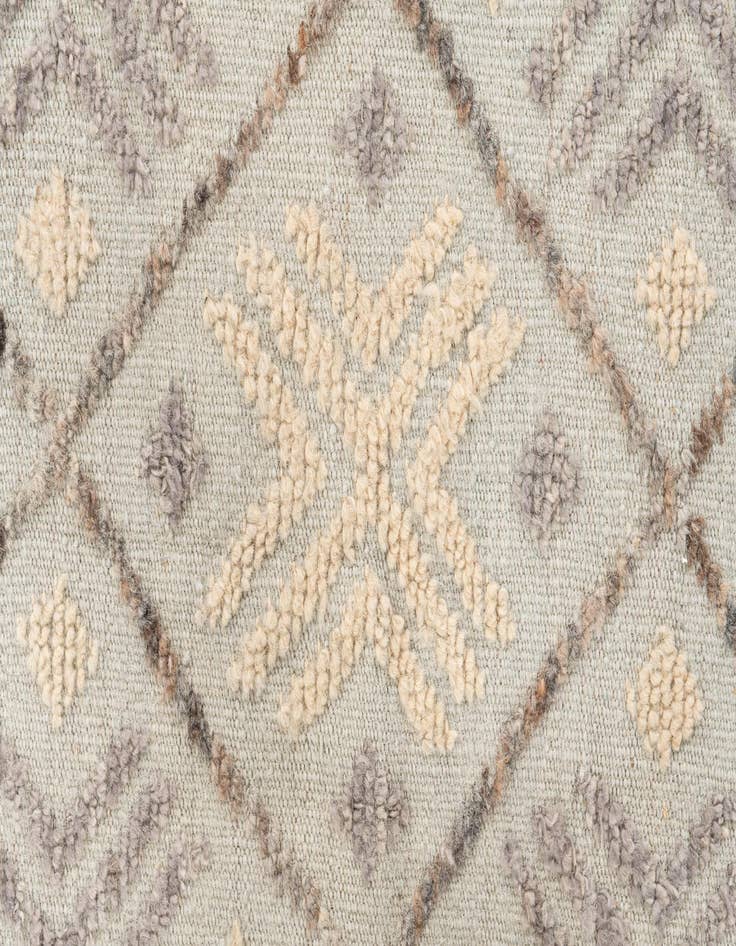 Detail image of 8' 8 x 12' 8  Hand Knotted Moroccan Wool Rug