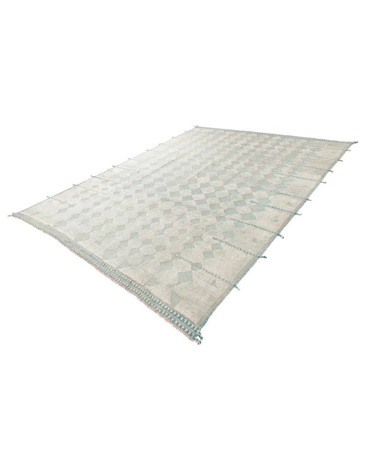 Detail image of 9' 1 x 12'  Hand Knotted Moroccan Wool Rug