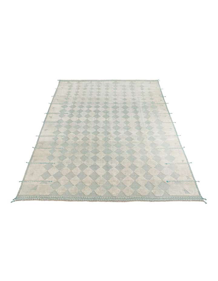 9' 1 x 12' Hand Knotted Moroccan Wool Rug