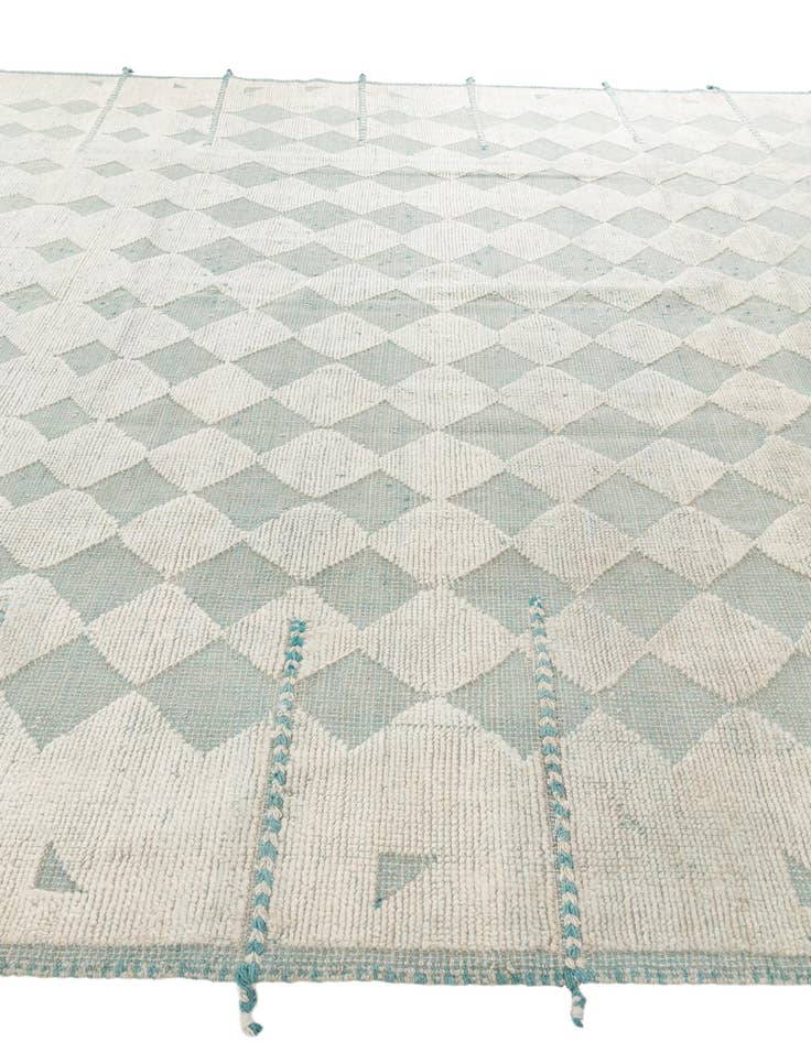 Detail image of 9' 1 x 12'  Hand Knotted Moroccan Wool Rug