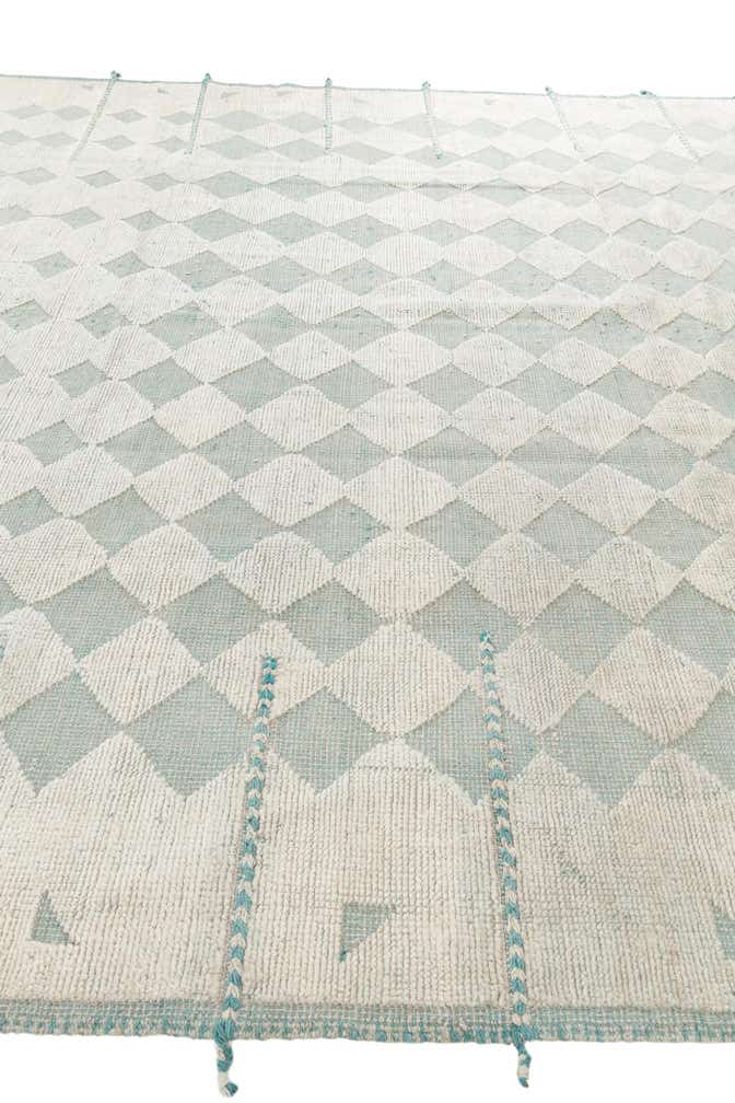 9' 1 x 12' Hand Knotted Moroccan Wool Rug