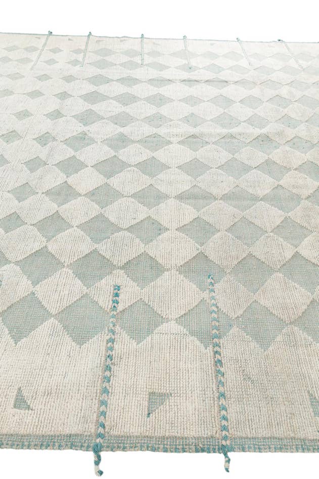 Detail image of 9' 1 x 12' Hand Knotted Moroccan Wool Rug