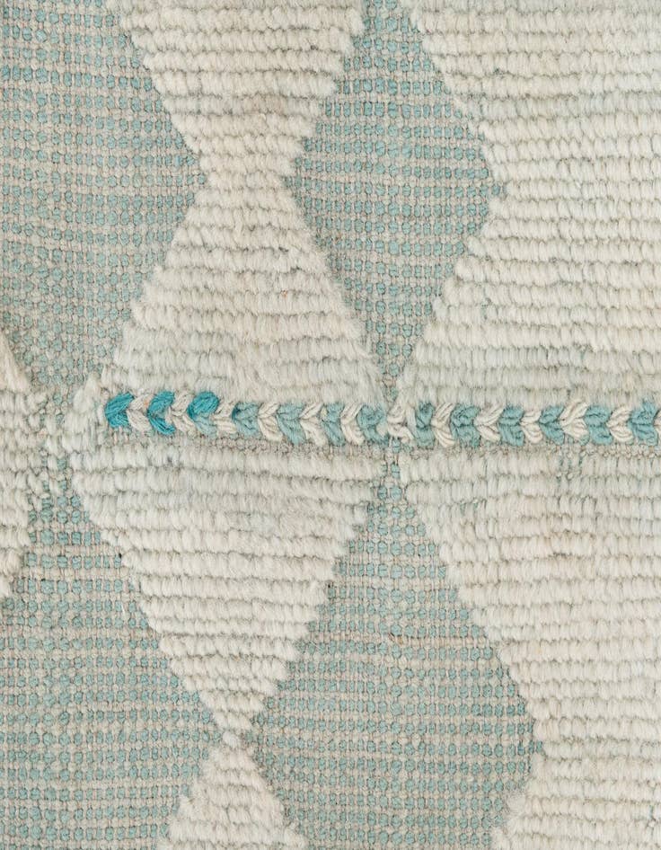 Detail image of 9' 1 x 12'  Hand Knotted Moroccan Wool Rug