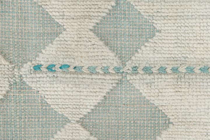 9' 1 x 12' Hand Knotted Moroccan Wool Rug