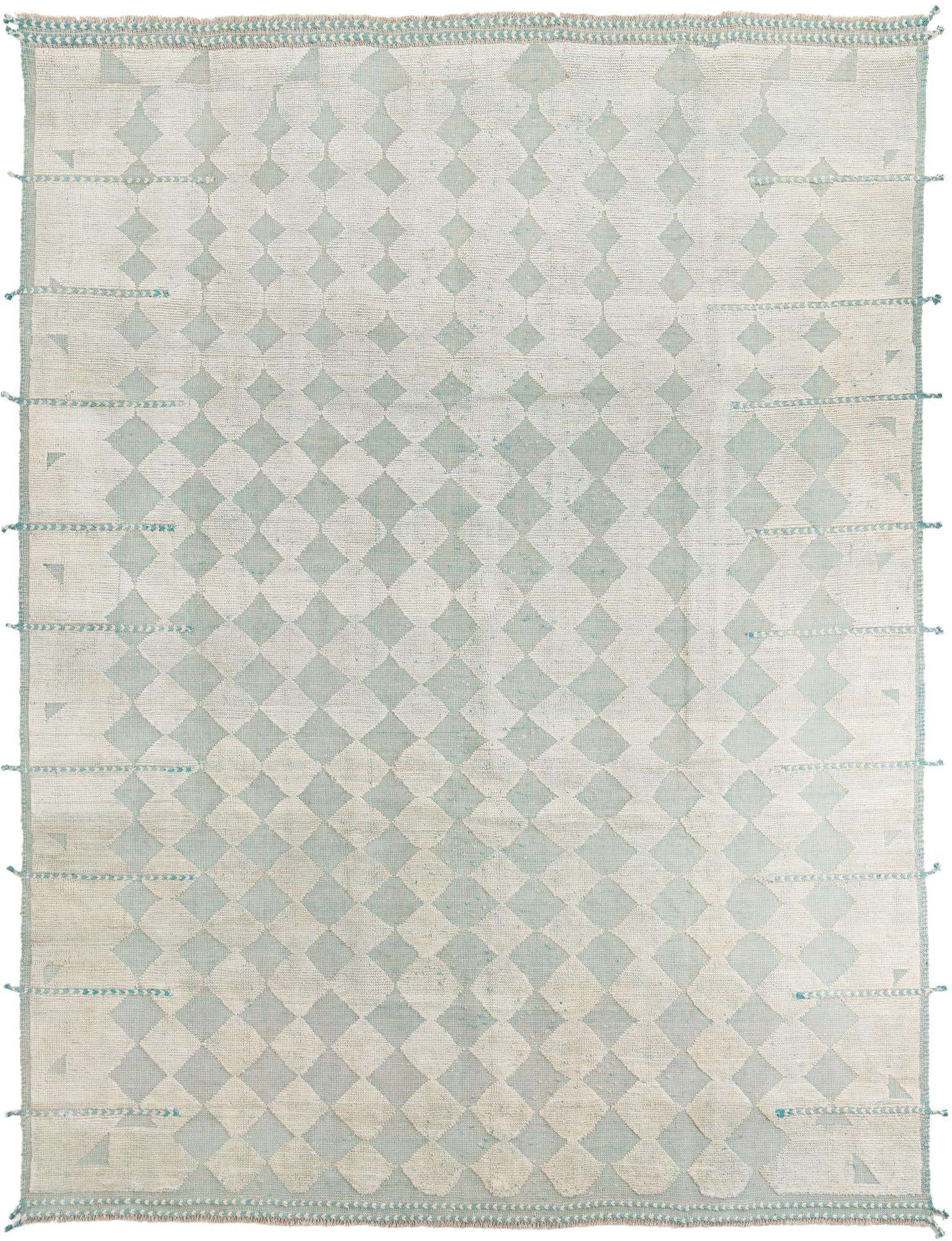 9' 1 x 12' Hand Knotted Moroccan Wool Rug