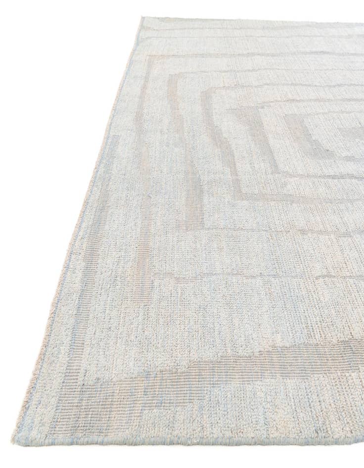 Detail image of 9' 3 x 12' 4  Hand Knotted Moroccan Wool Rug