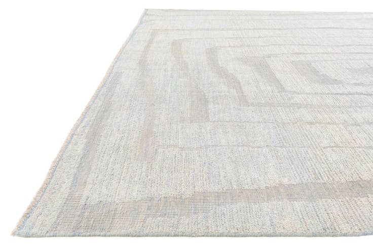 Detail image of 9' 3 x 12' 4 Hand Knotted Moroccan Wool Rug