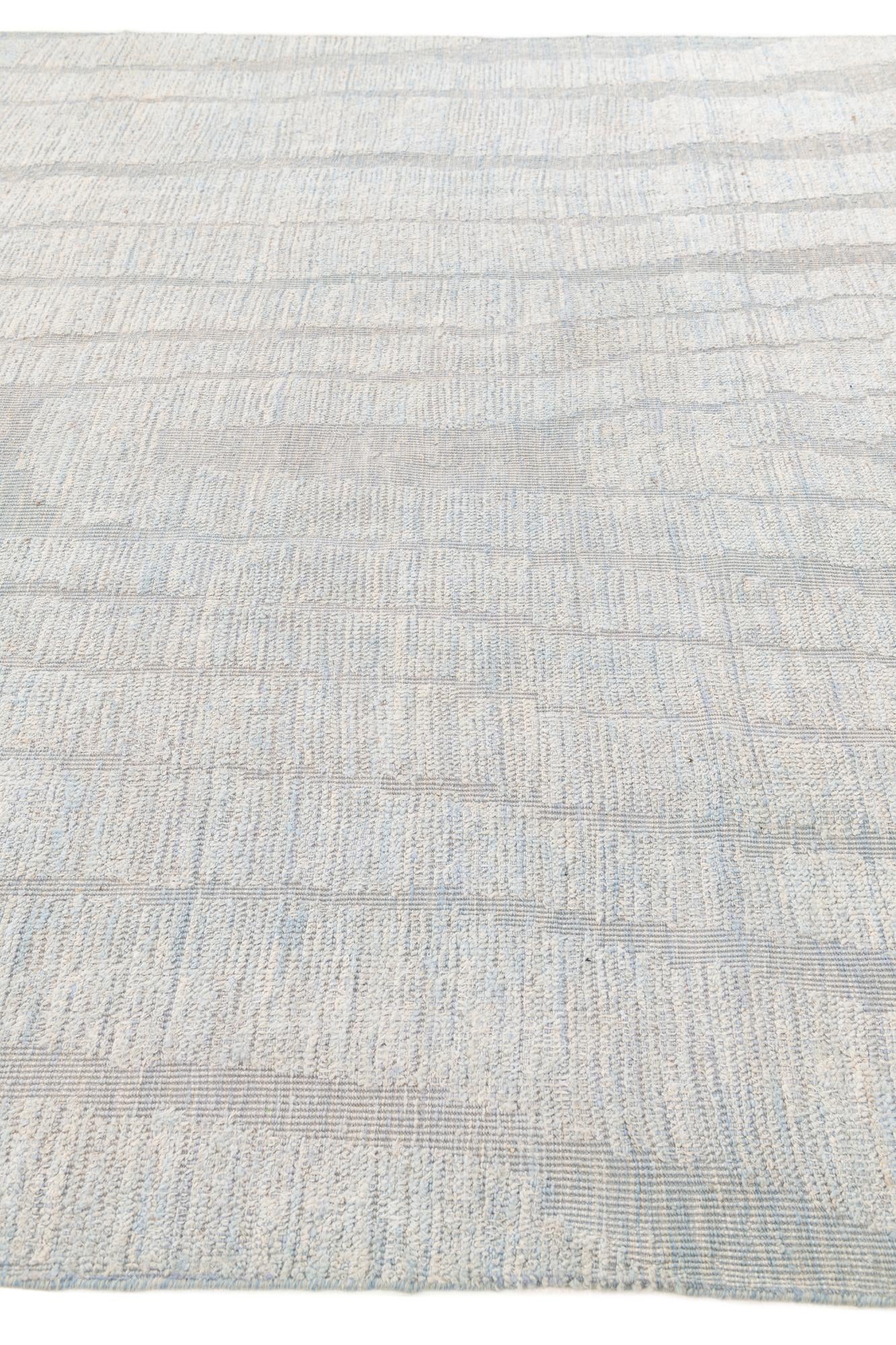 9' 3 x 12' 4 Hand Knotted Moroccan Wool Rug