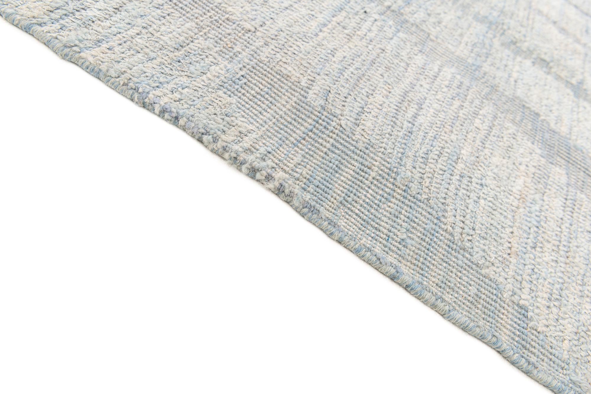 9' 3 x 12' 4 Hand Knotted Moroccan Wool Rug