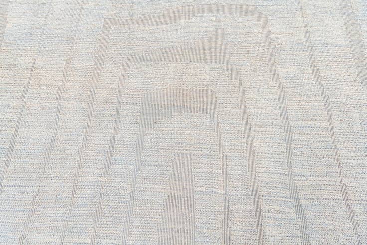 Detail image of 9' 3 x 12' 4 Hand Knotted Moroccan Wool Rug