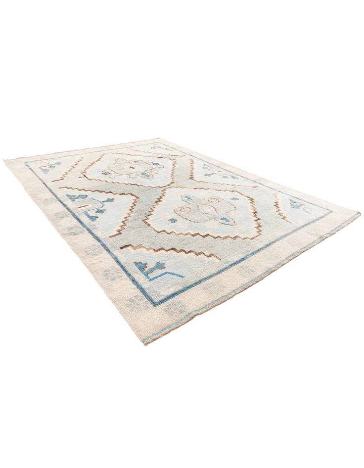 Detail image of 7' 4 x 10' 2  Hand Knotted Moroccan Wool Rug