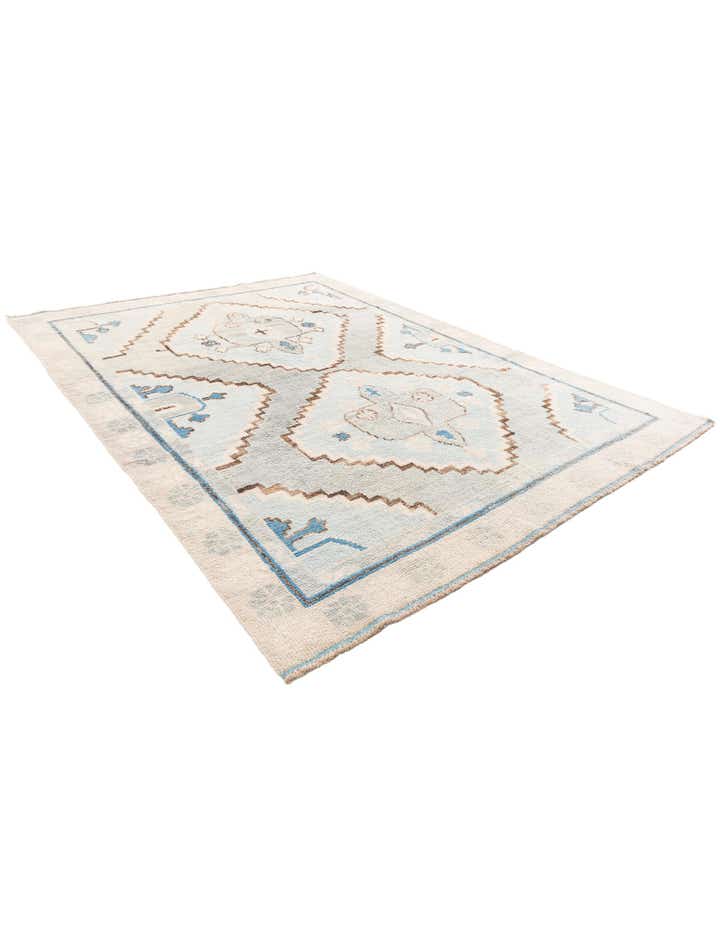 7' 4 x 10' 2 Hand Knotted Moroccan Wool Rug