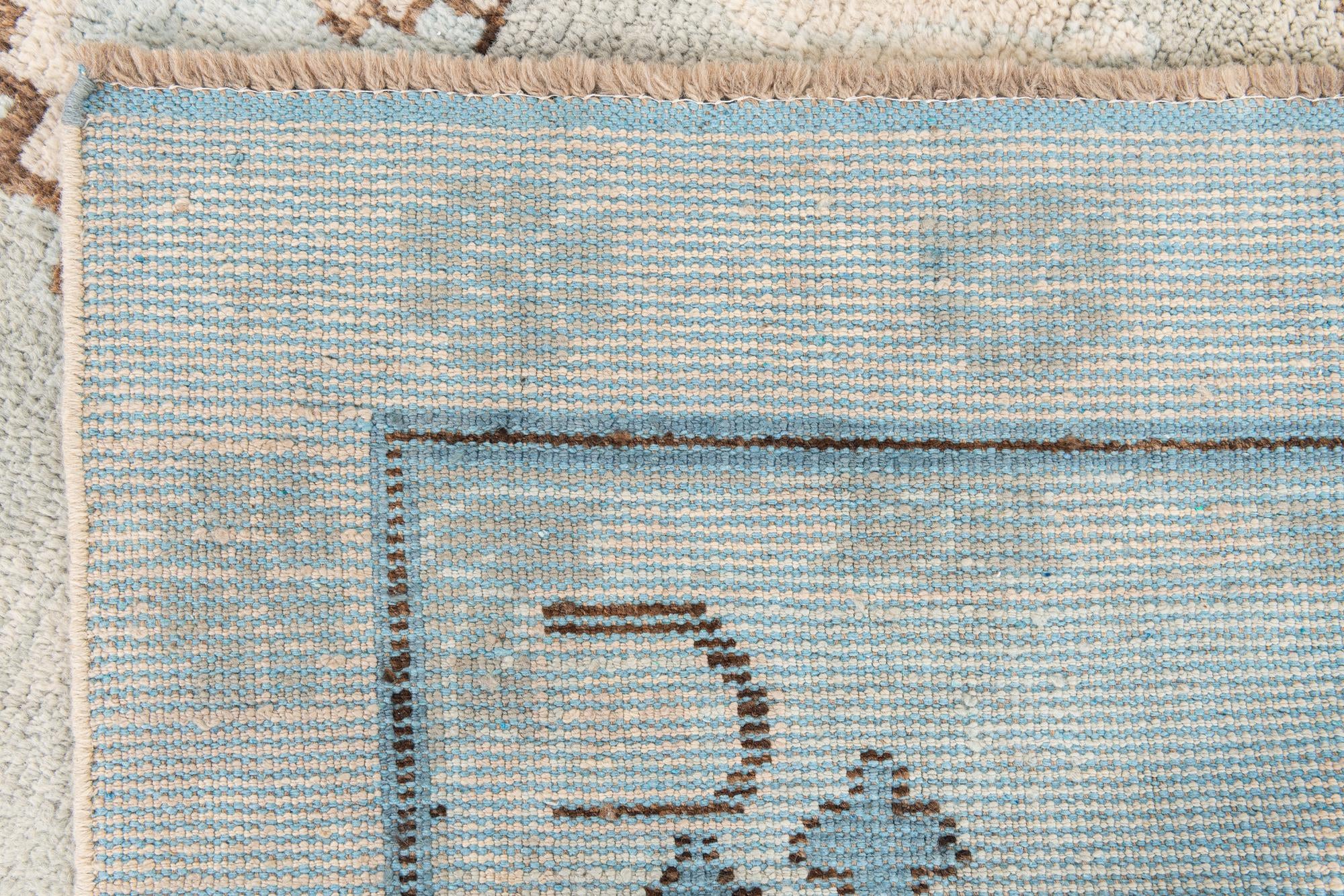 7' 4 x 10' 2 Hand Knotted Moroccan Wool Rug