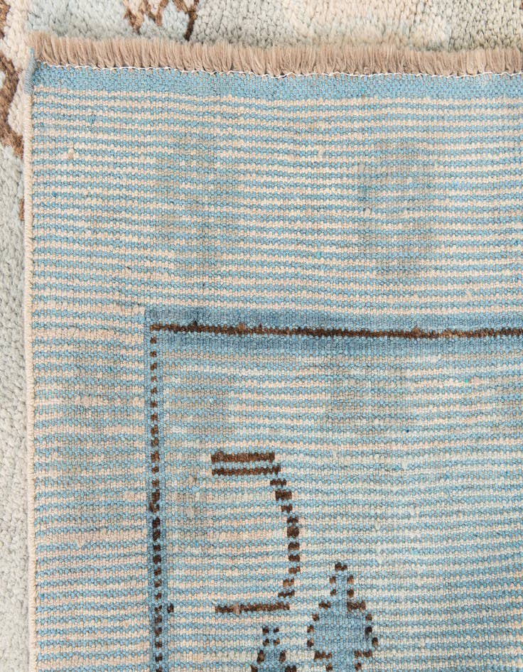 Detail image of 7' 4 x 10' 2  Hand Knotted Moroccan Wool Rug