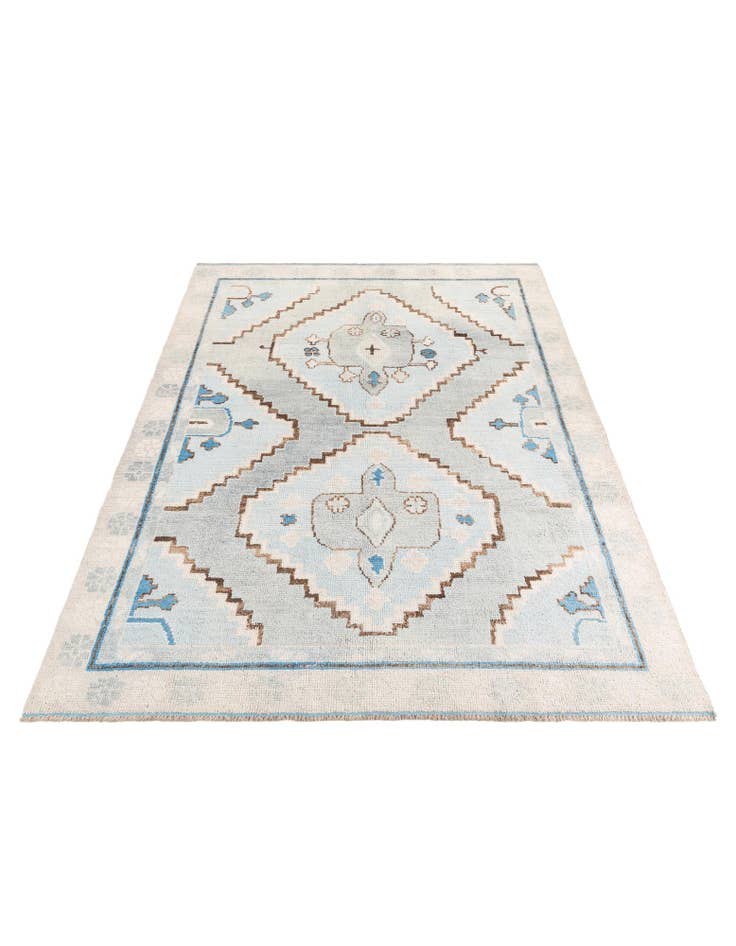 Detail image of 7' 4 x 10' 2  Hand Knotted Moroccan Wool Rug