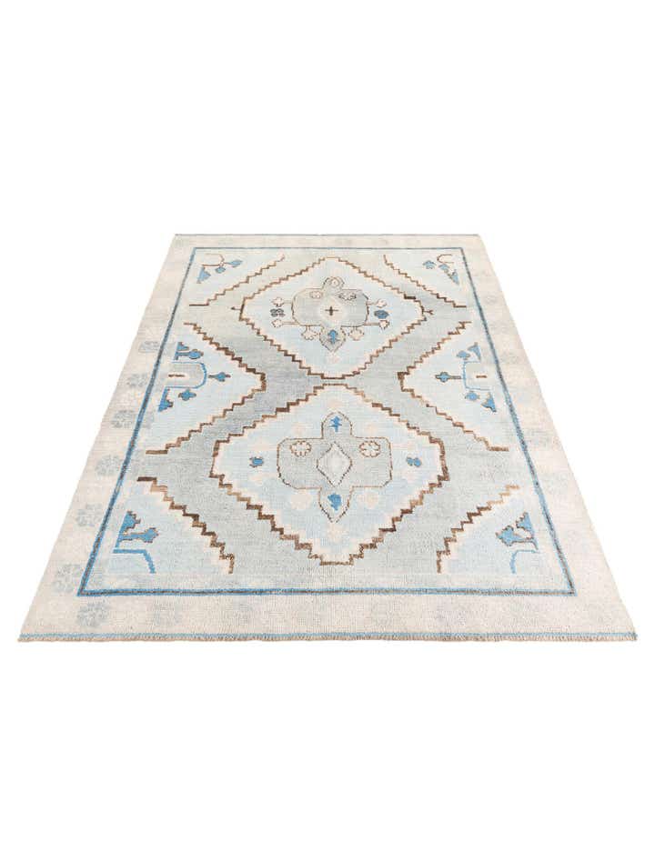 7' 4 x 10' 2 Hand Knotted Moroccan Wool Rug