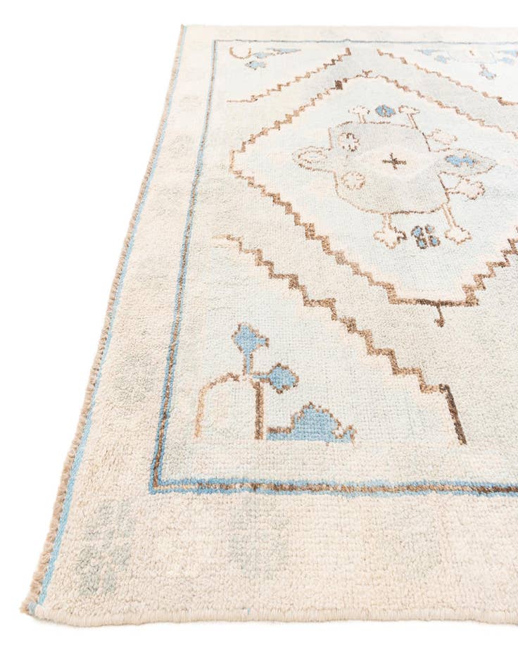Detail image of 7' 4 x 10' 2  Hand Knotted Moroccan Wool Rug