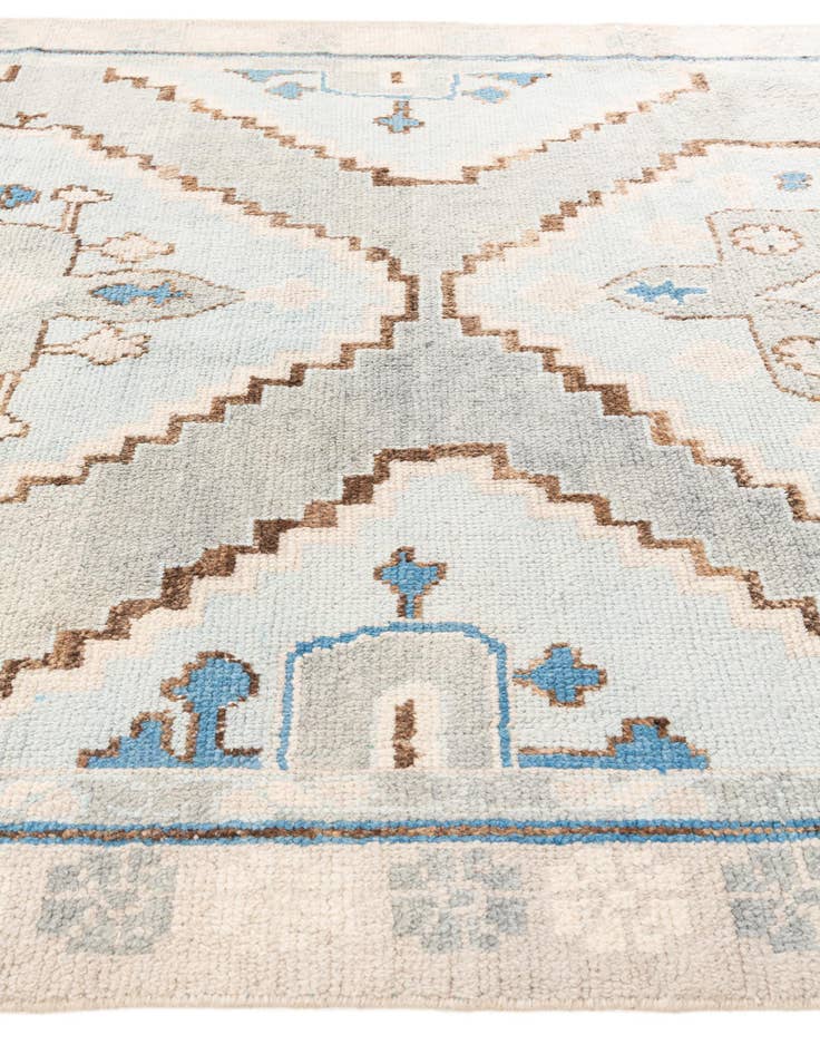 Detail image of 7' 4 x 10' 2  Hand Knotted Moroccan Wool Rug
